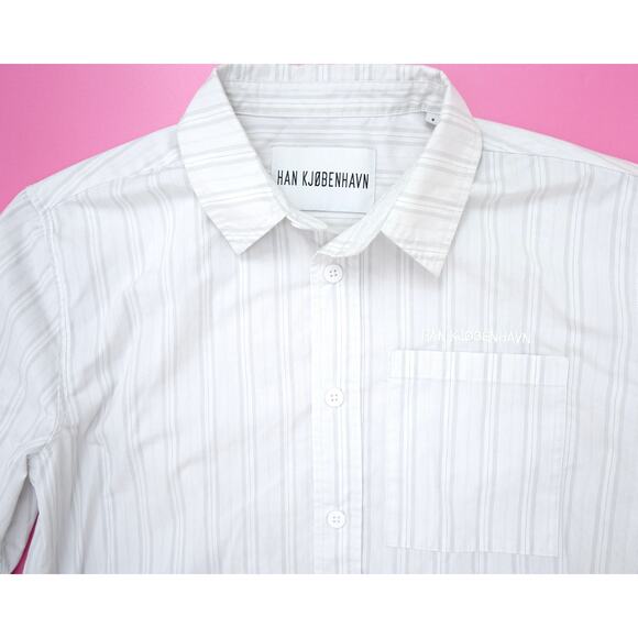 Han Kjobenhavn Camp Collar Boxy Oversize Short Sleeve Shirt Mens Small - Picture 3 of 6